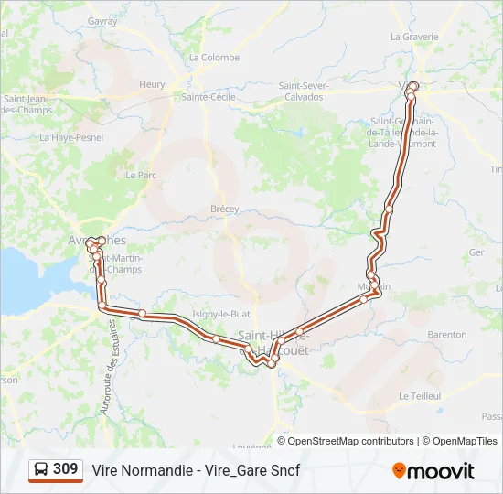 309 Bus Line Map