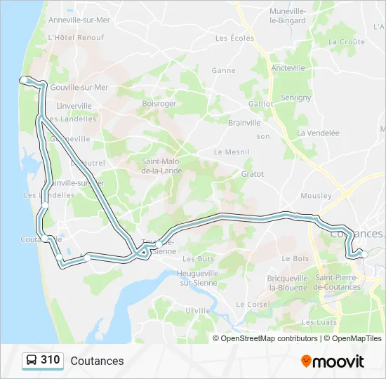 310 Bus Line Map