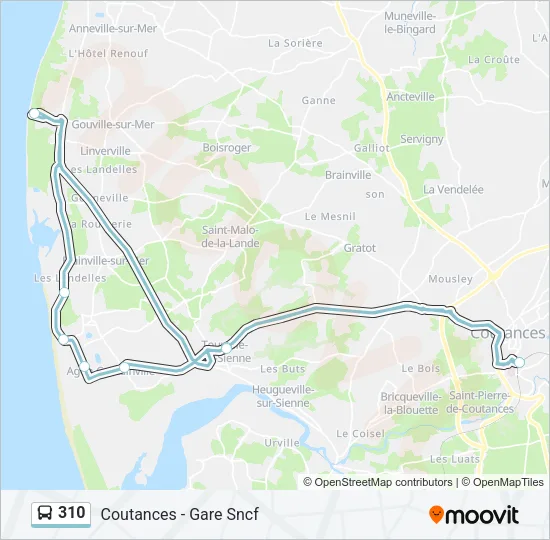 310 Bus Line Map