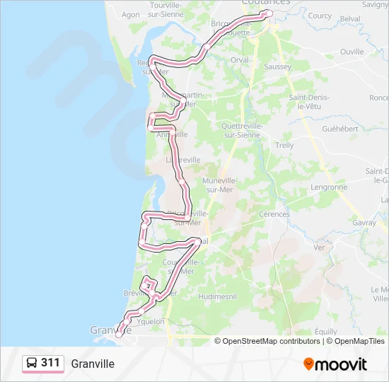 311 Bus Line Map