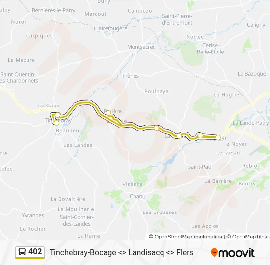 402 Bus Line Map
