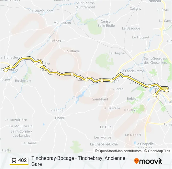 402 Bus Line Map