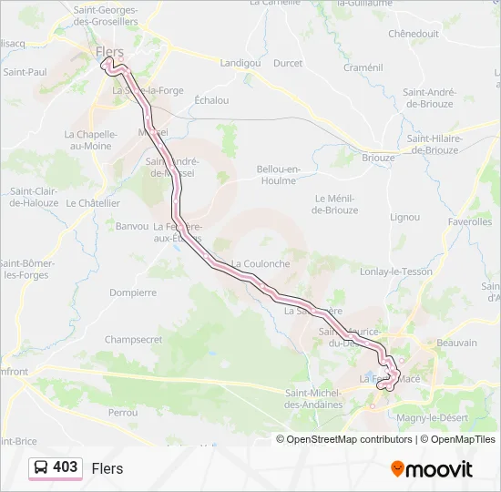 403 Bus Line Map