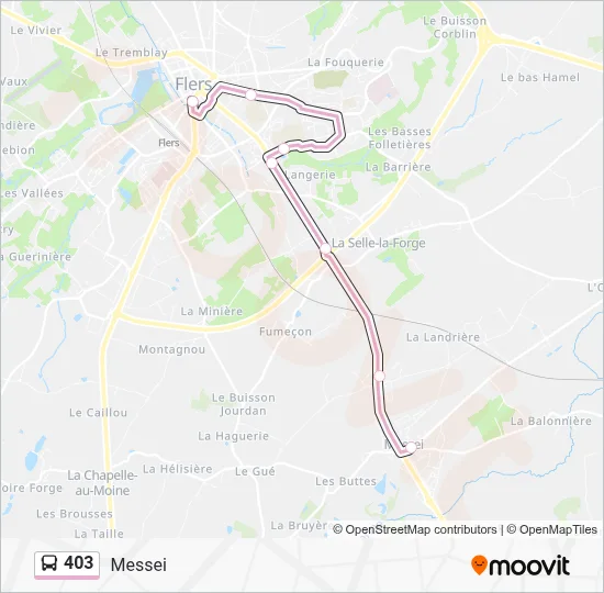 403 Bus Line Map