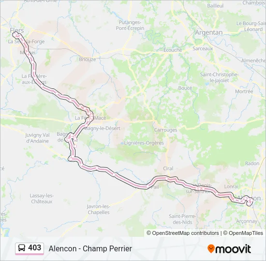 403 Bus Line Map