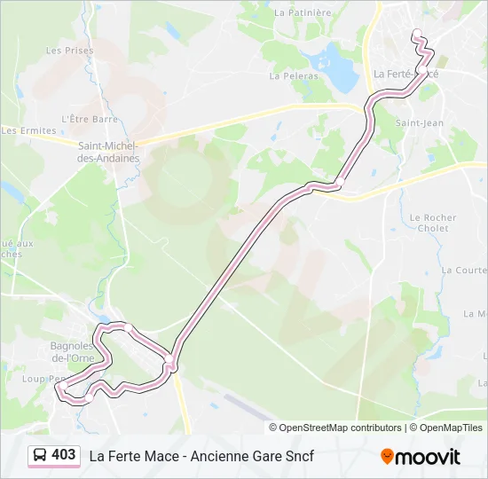 403 Bus Line Map