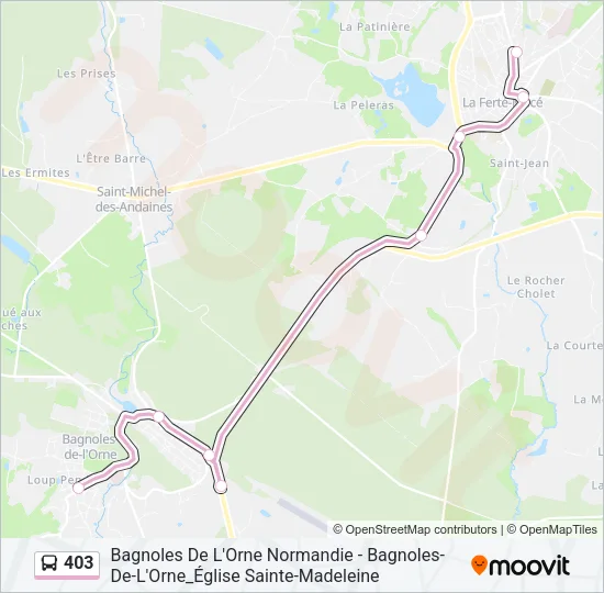 403 Bus Line Map