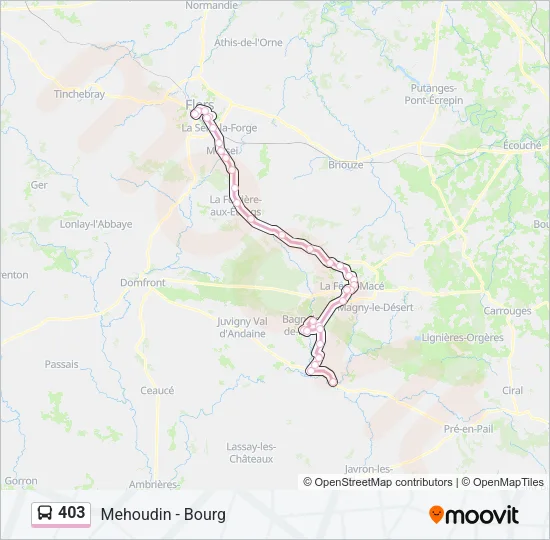 403 Bus Line Map