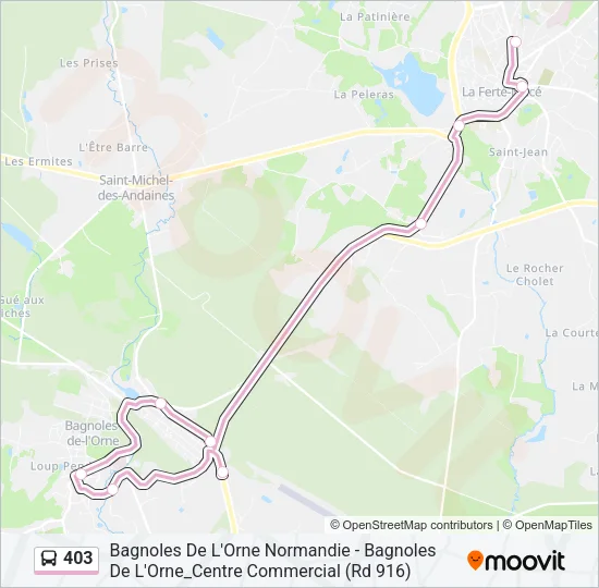 403 Bus Line Map