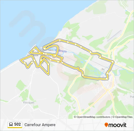 502 Bus Line Map