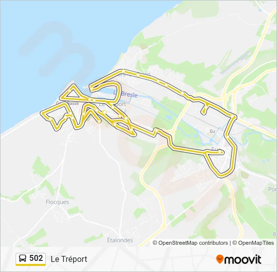 502 Bus Line Map