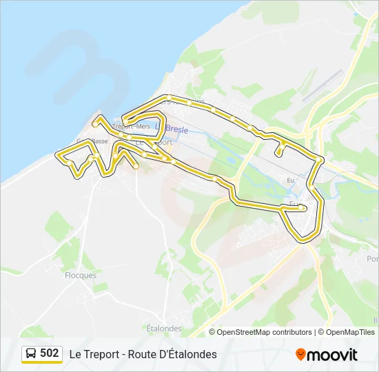 502 Bus Line Map