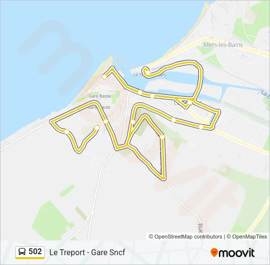 502 Bus Line Map
