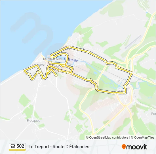 502 Bus Line Map