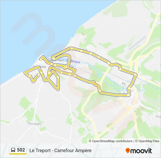 502 Bus Line Map