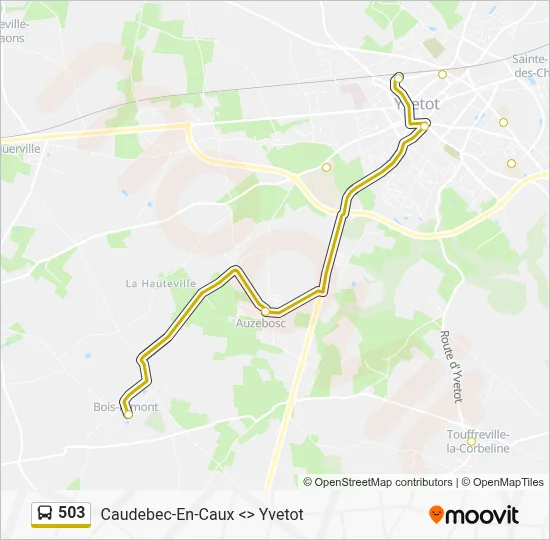 Plan de la ligne 503 de bus