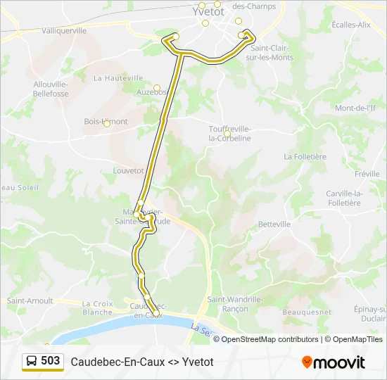 503 Bus Line Map