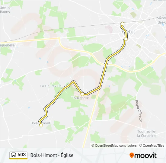 503 Bus Line Map