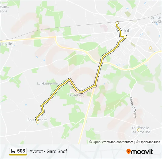 503 Bus Line Map