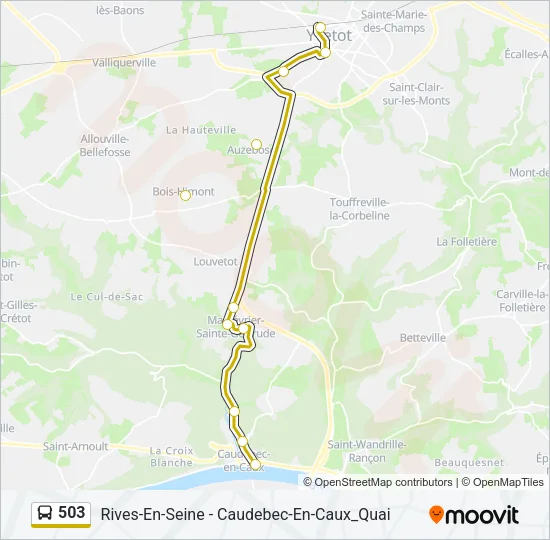503 Bus Line Map