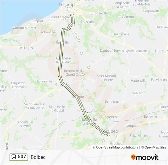 507 Bus Line Map