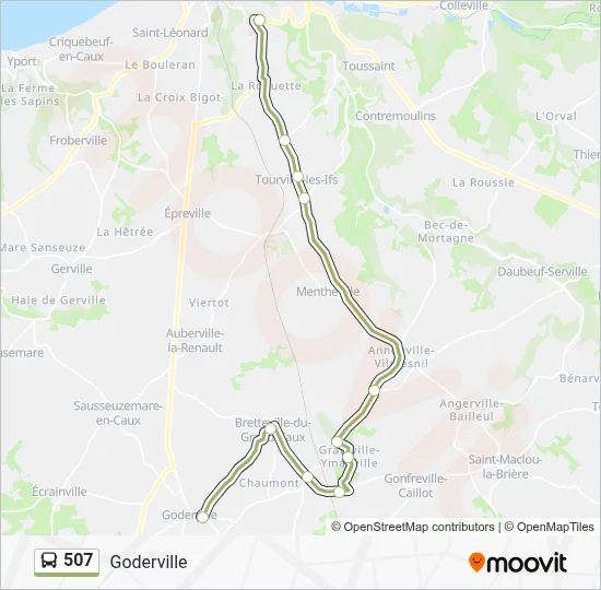 507 Bus Line Map