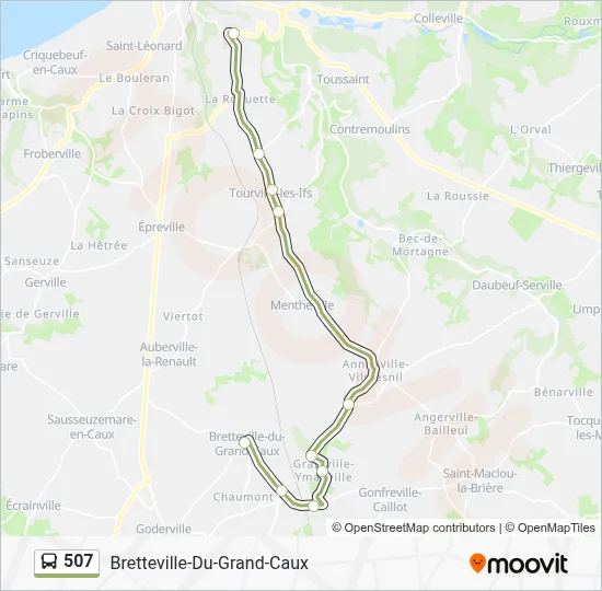 507 Bus Line Map