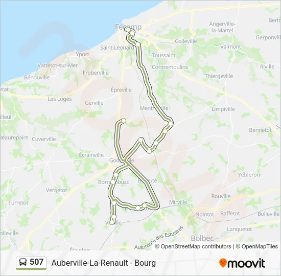 507 Bus Line Map