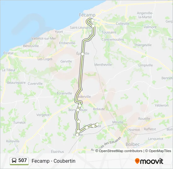 507 Bus Line Map