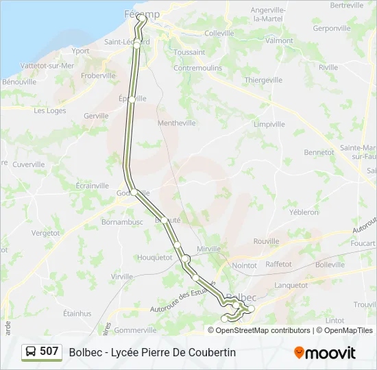 507 Bus Line Map