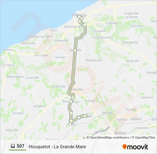 507 Bus Line Map