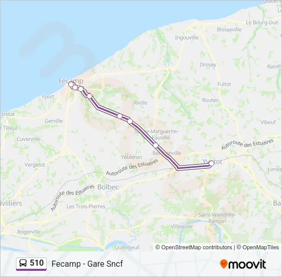 510 Bus Line Map