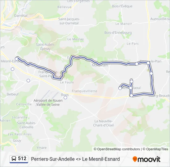 Mapa de 512 de autobús