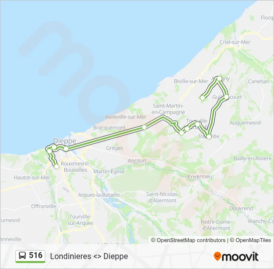 516 Bus Line Map