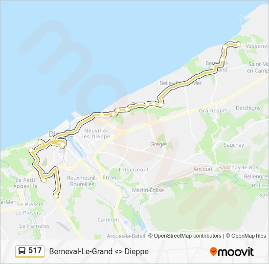 517 Bus Line Map