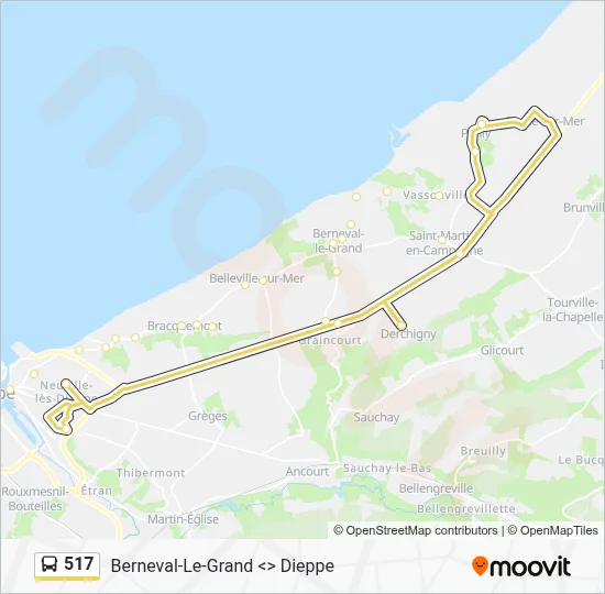517 Bus Line Map