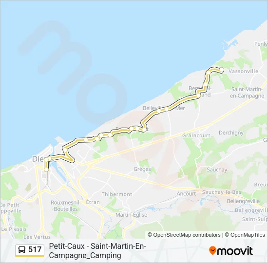 517 Bus Line Map