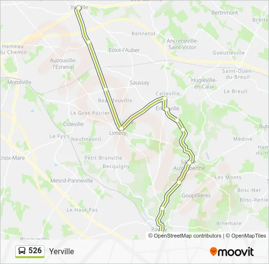 526 Bus Line Map