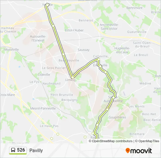 526 Bus Line Map
