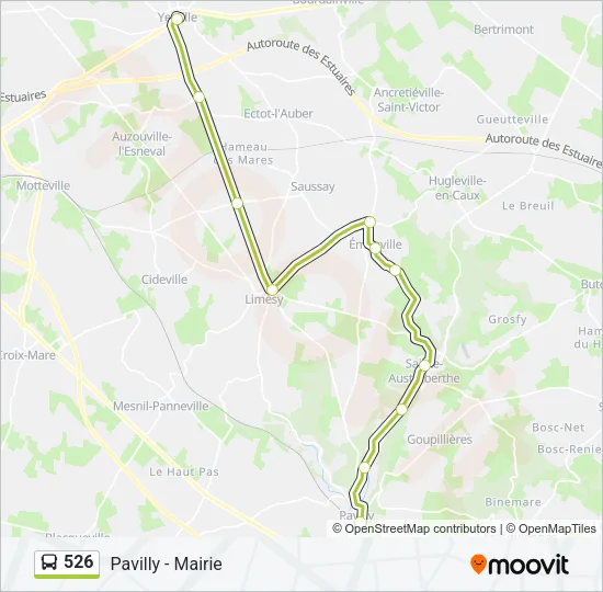 526 Bus Line Map