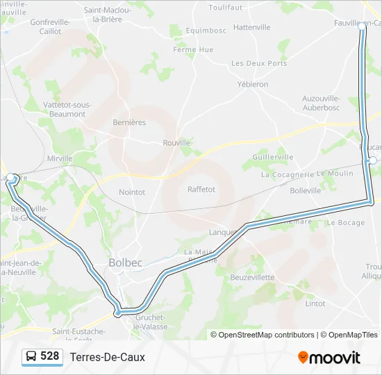 528 Bus Line Map