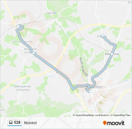 528 Bus Line Map