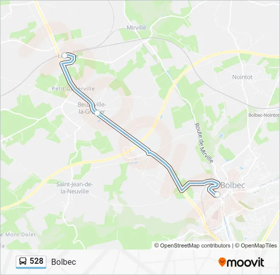 528 Bus Line Map