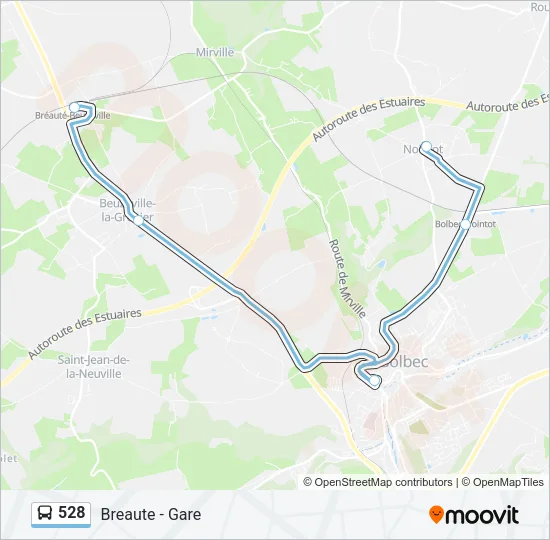 528 Bus Line Map