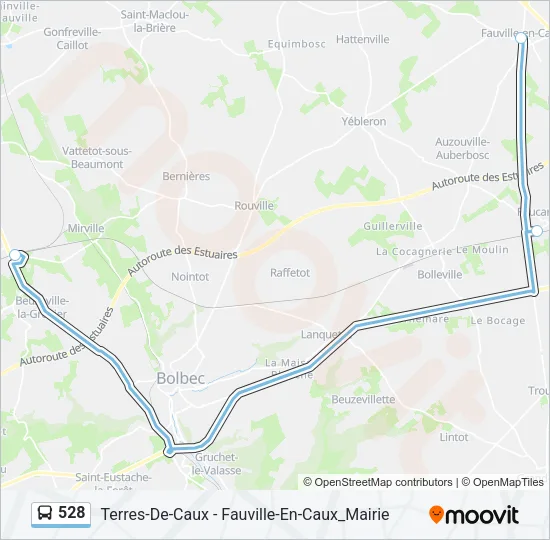 528 Bus Line Map