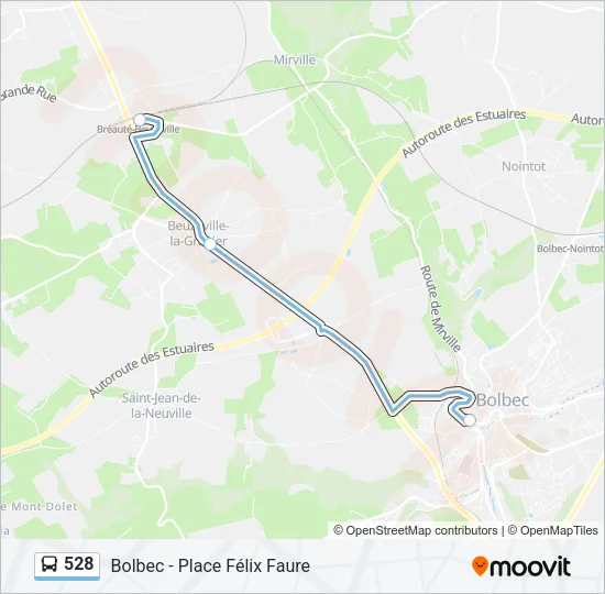 528 Bus Line Map