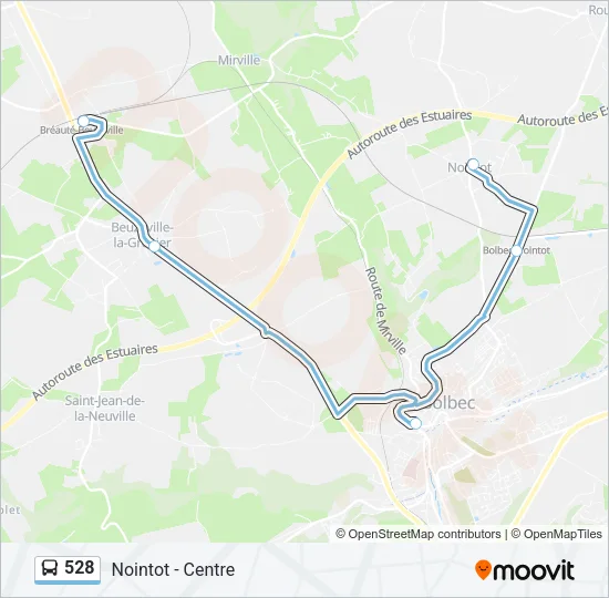 528 Bus Line Map