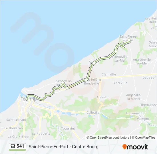 541 Bus Line Map