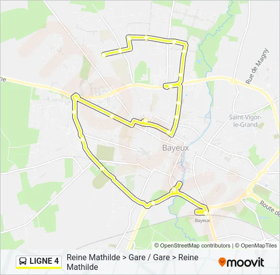 LIGNE 4 Bus Line Map