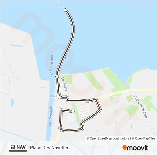 NAV Bus Line Map